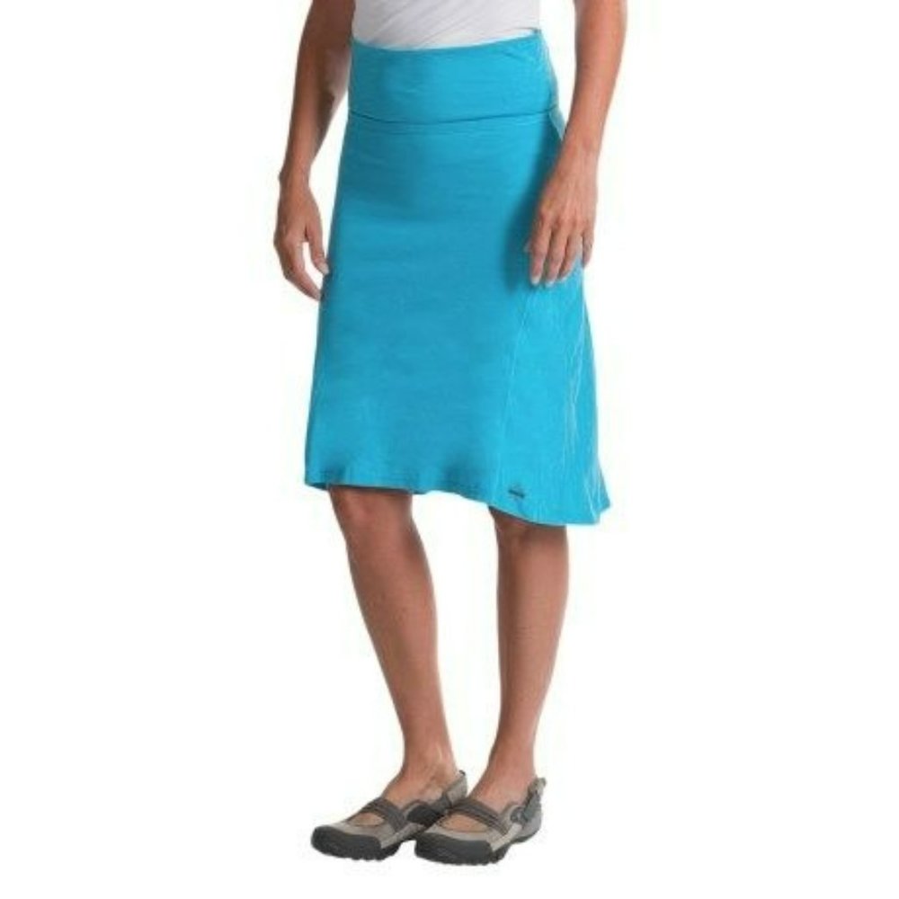Avalanche NYX Space-Dyed Hi-Low Skirt Jersey Knit Blue Women's Extra Large XL